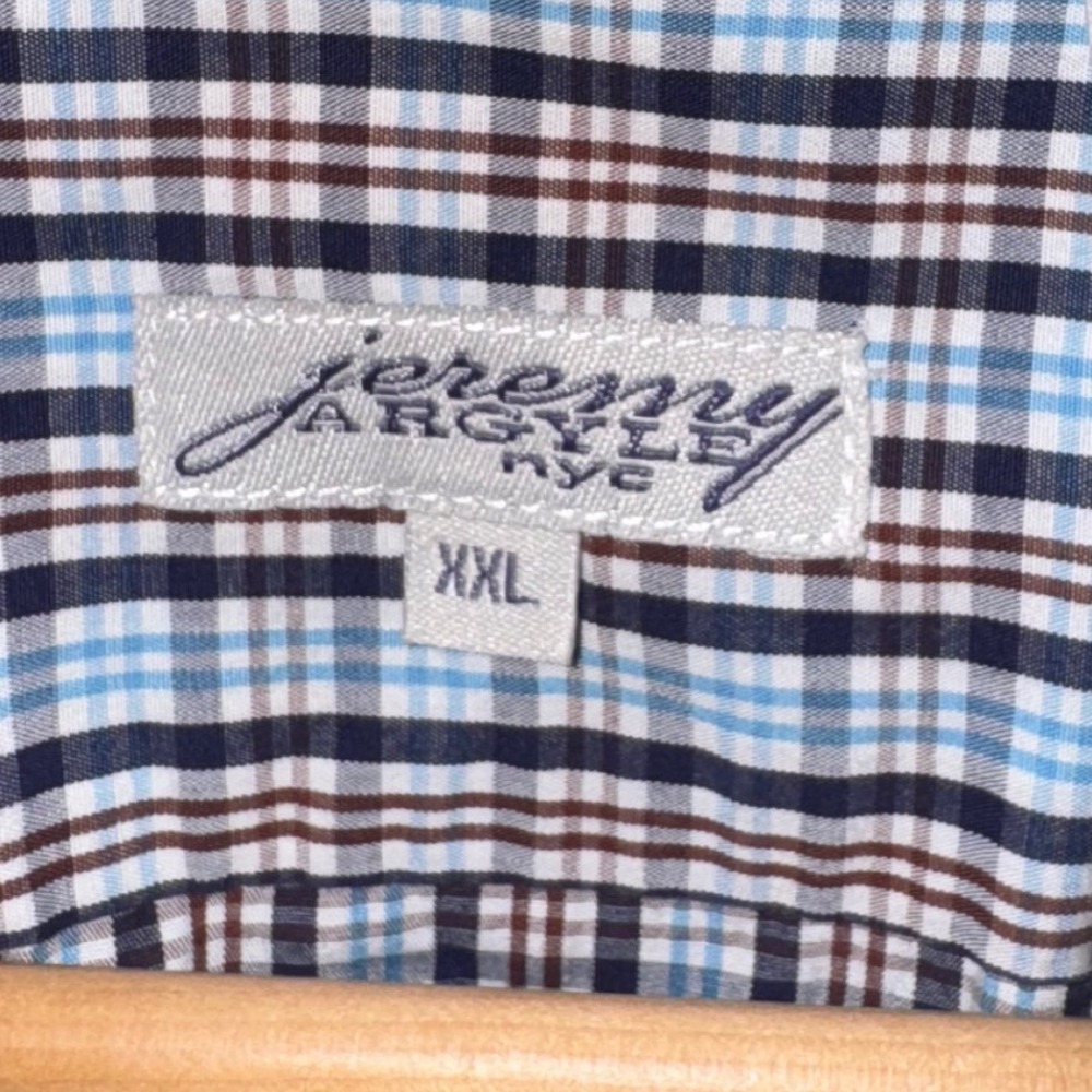 Jeremy Argyle Men's Checkered, Button-Down Shirt,… - image 5